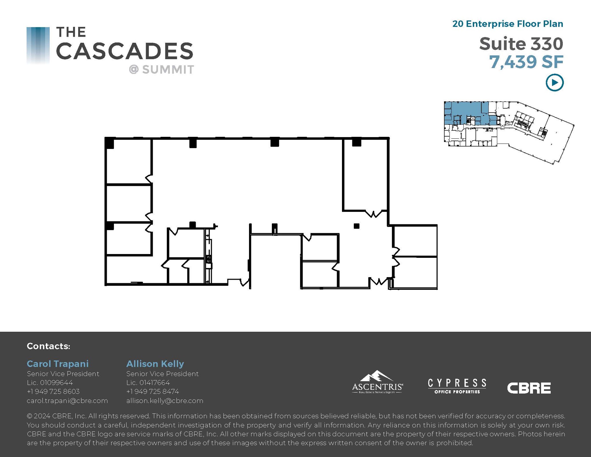 20 Enterprise, Aliso Viejo, CA for lease Floor Plan- Image 1 of 1