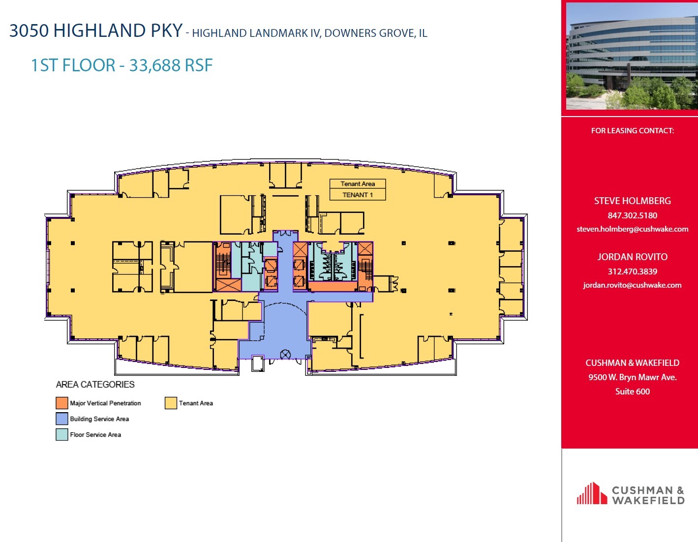 3050 Highland Pky, Downers Grove, IL for lease Floor Plan- Image 1 of 3