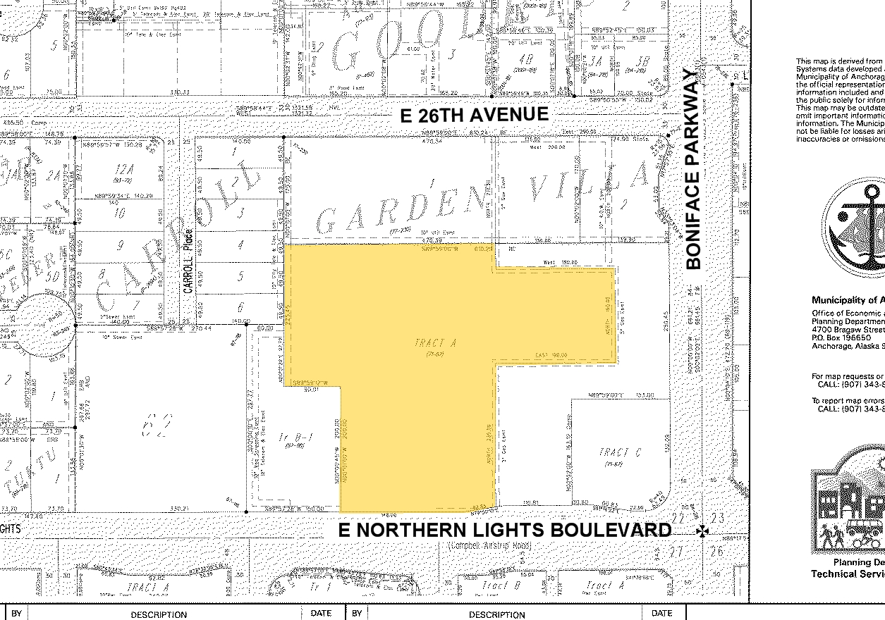 5437 E Northern Lights Blvd, Anchorage, AK for lease Plat Map- Image 1 of 2