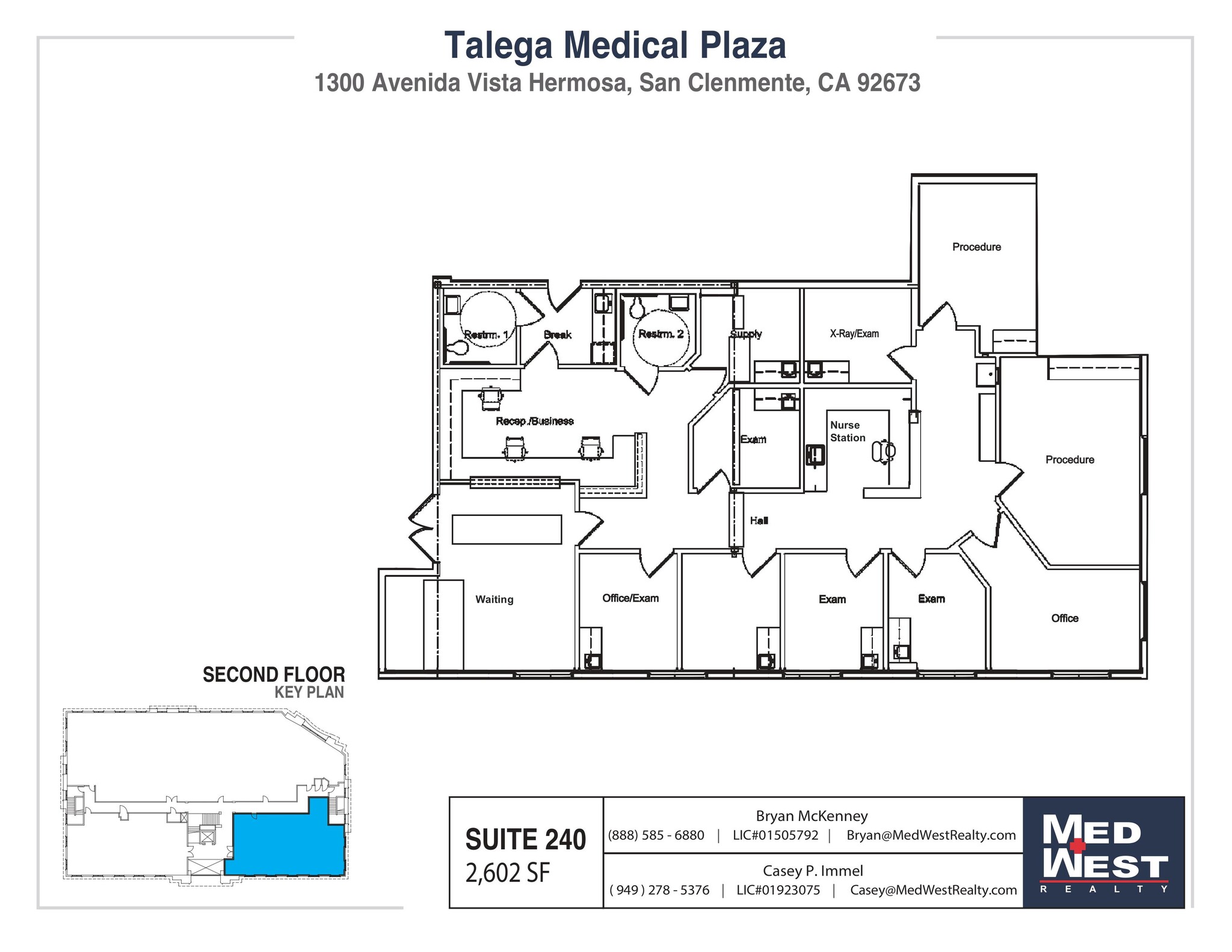 1300 Avenida Vista Hermosa, San Clemente, CA for lease Floor Plan- Image 1 of 1