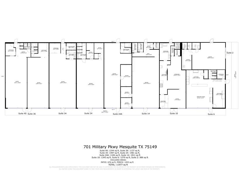 701 Military Pky, Mesquite, TX for lease - Site Plan - Image 3 of 9