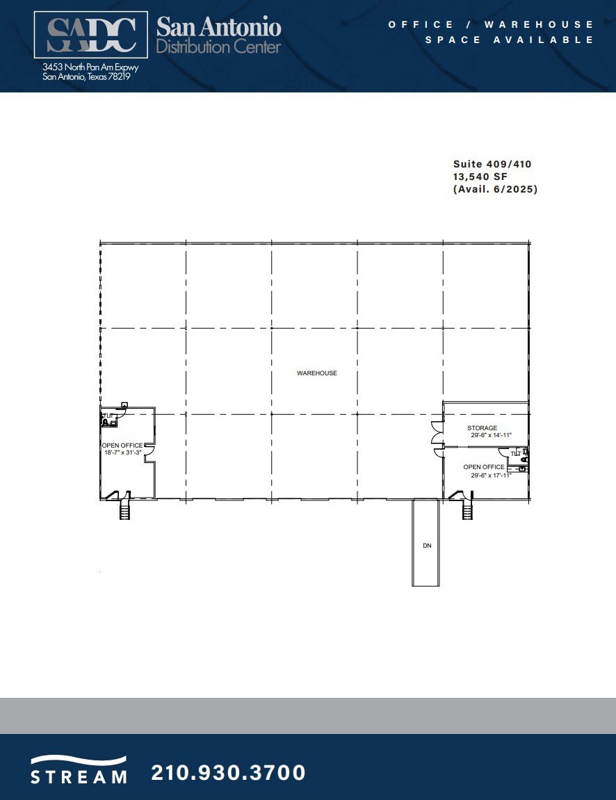 3453 IH-35 N, San Antonio, TX for lease Floor Plan- Image 1 of 1