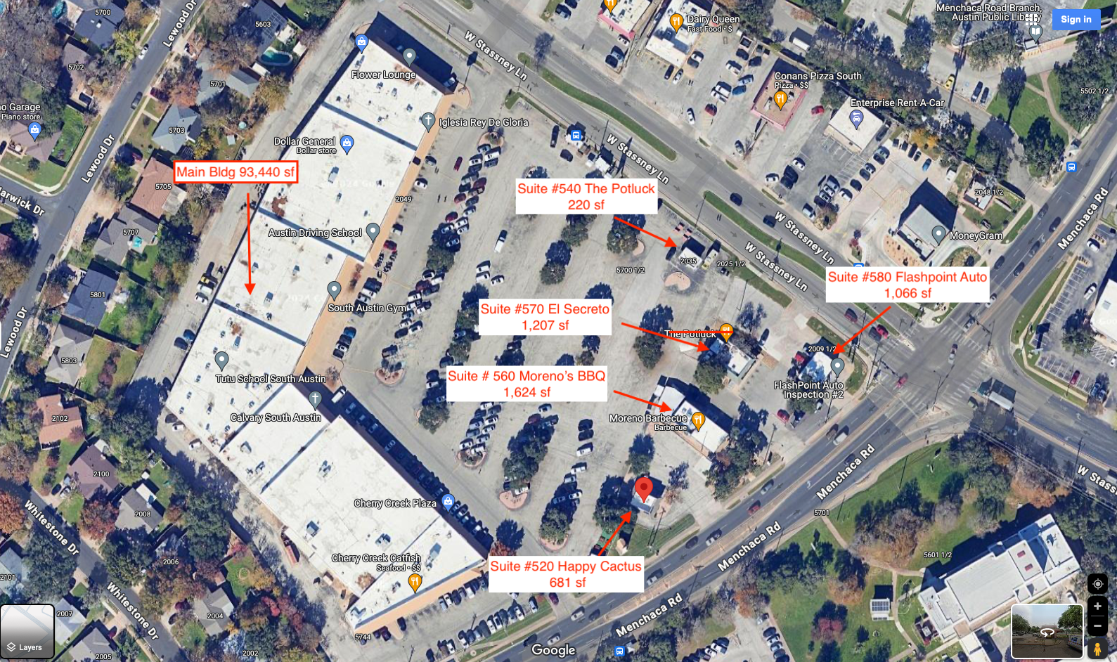 5700-5730 Manchaca Rd, Austin, TX for lease Aerial- Image 1 of 9