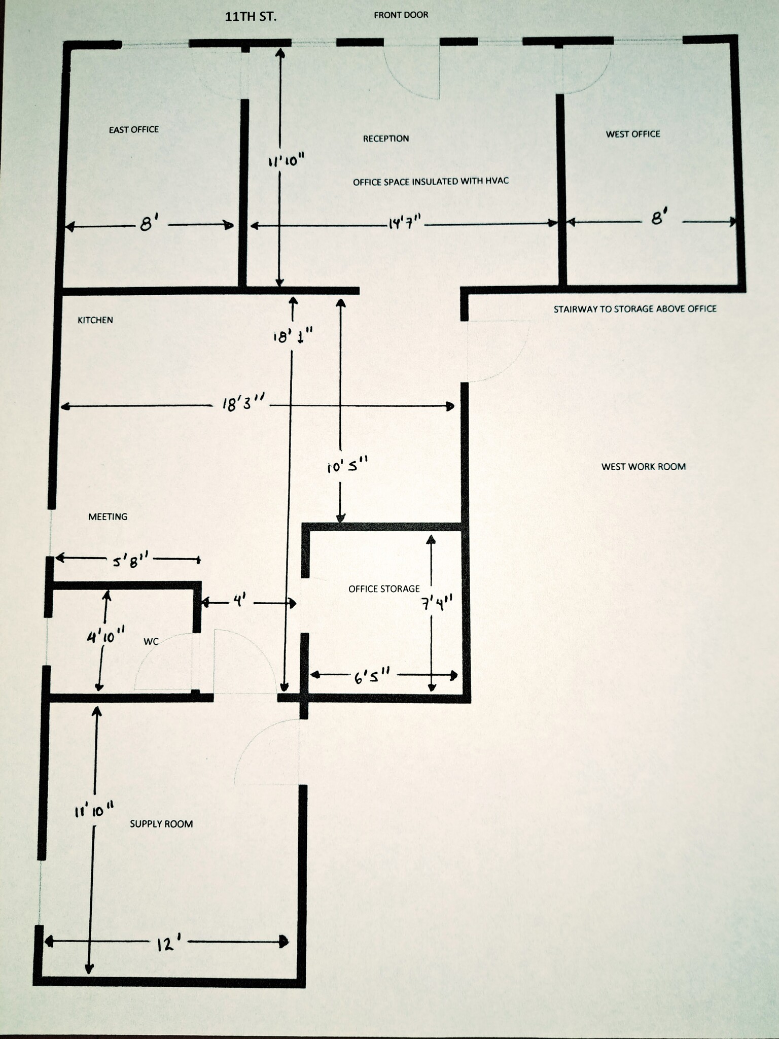 2706 W 11th St, Little Rock, AR for sale Floor Plan- Image 1 of 2