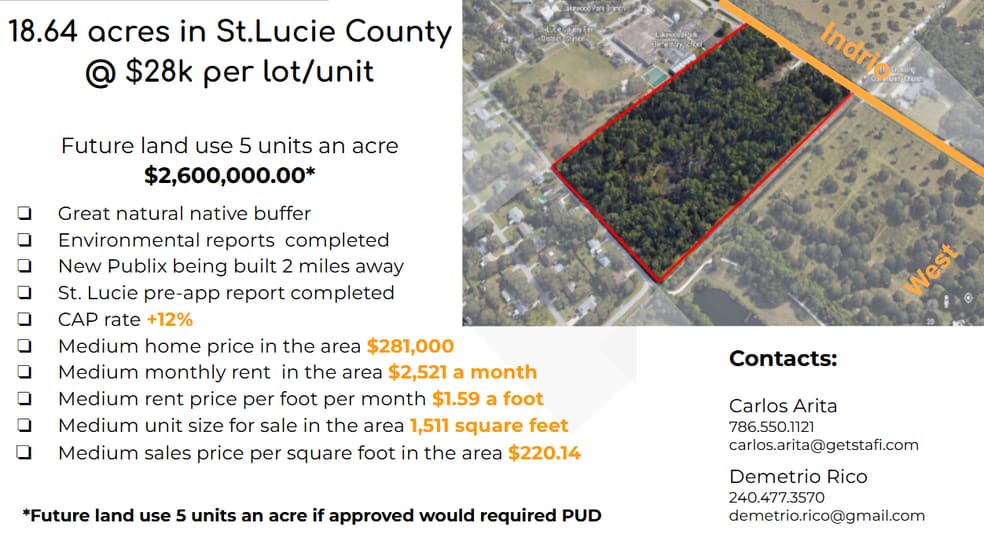 8000 Indrio Rd, Fort Pierce, FL for sale - Aerial - Image 1 of 11