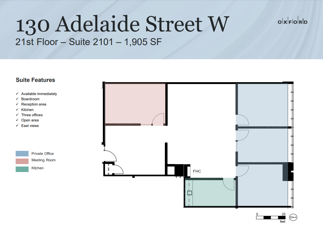 130 Adelaide St W, Toronto, ON for lease Floor Plan- Image 1 of 1