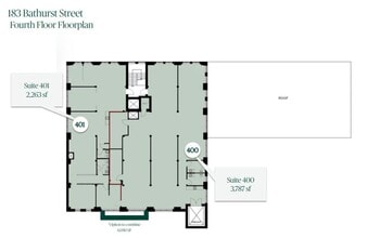183 Bathurst St, Toronto, ON for lease Floor Plan- Image 1 of 1