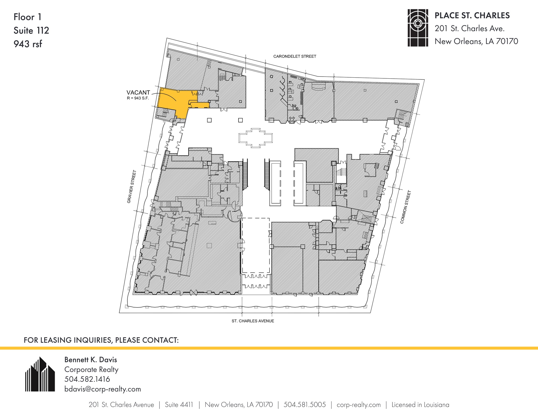 201 St. Charles Ave, New Orleans, LA for lease Site Plan- Image 1 of 1