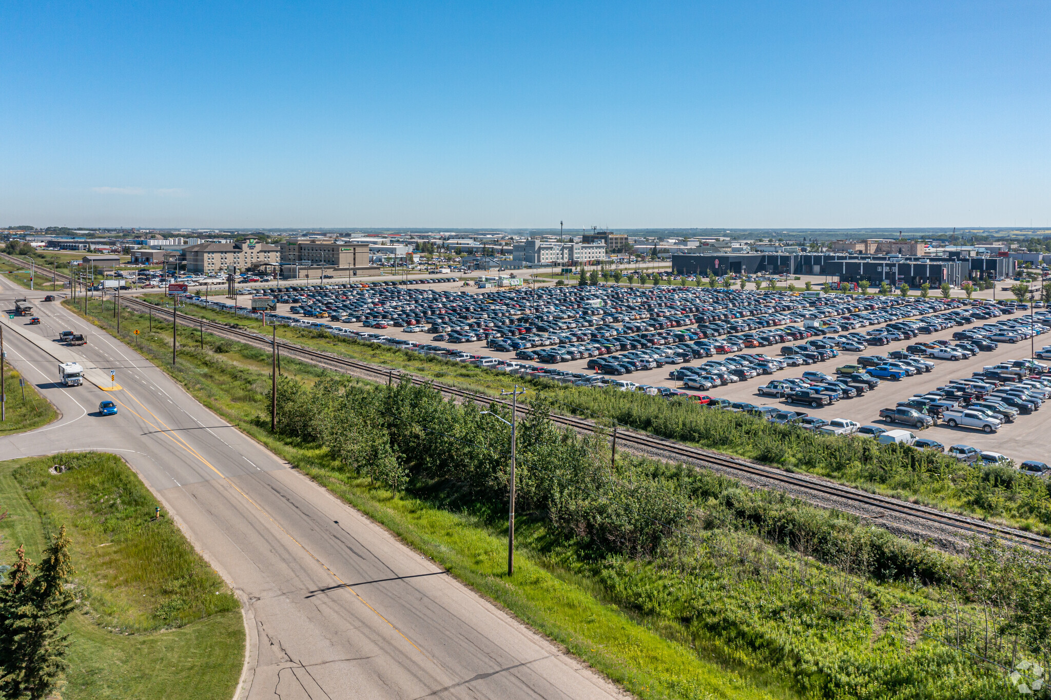 8013 Sparrow Dr, Leduc, AB for sale Aerial- Image 1 of 4