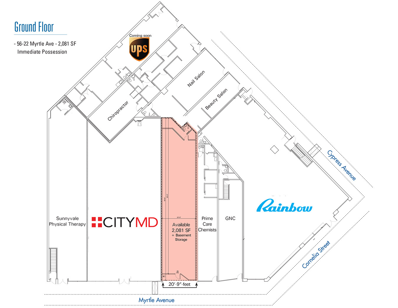 5616-5630 Myrtle Ave, Ridgewood, NY for lease Floor Plan- Image 1 of 1