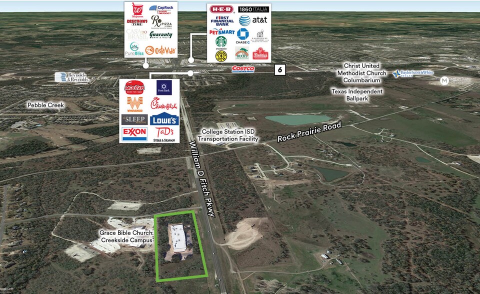 SEC of Williams Creek Dr & William D Fitch Pkwy, College Station, TX for sale - Building Photo - Image 1 of 6