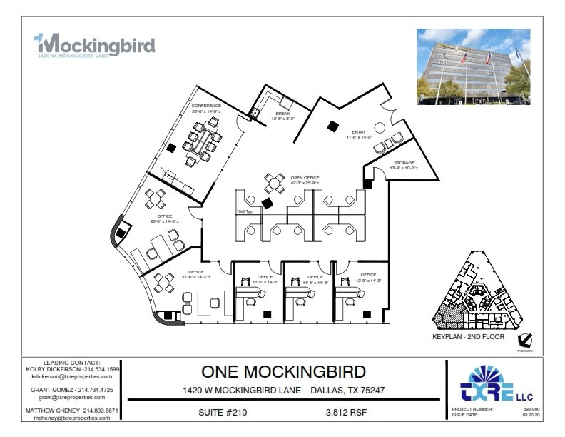 1420 W Mockingbird Ln, Dallas, TX for lease Floor Plan- Image 1 of 1