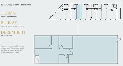3830 Oceanic Dr, Oceanside, CA for lease Floor Plan- Image 1 of 1