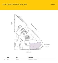 101 Constitution Ave NW, Washington, DC for lease Floor Plan- Image 1 of 1