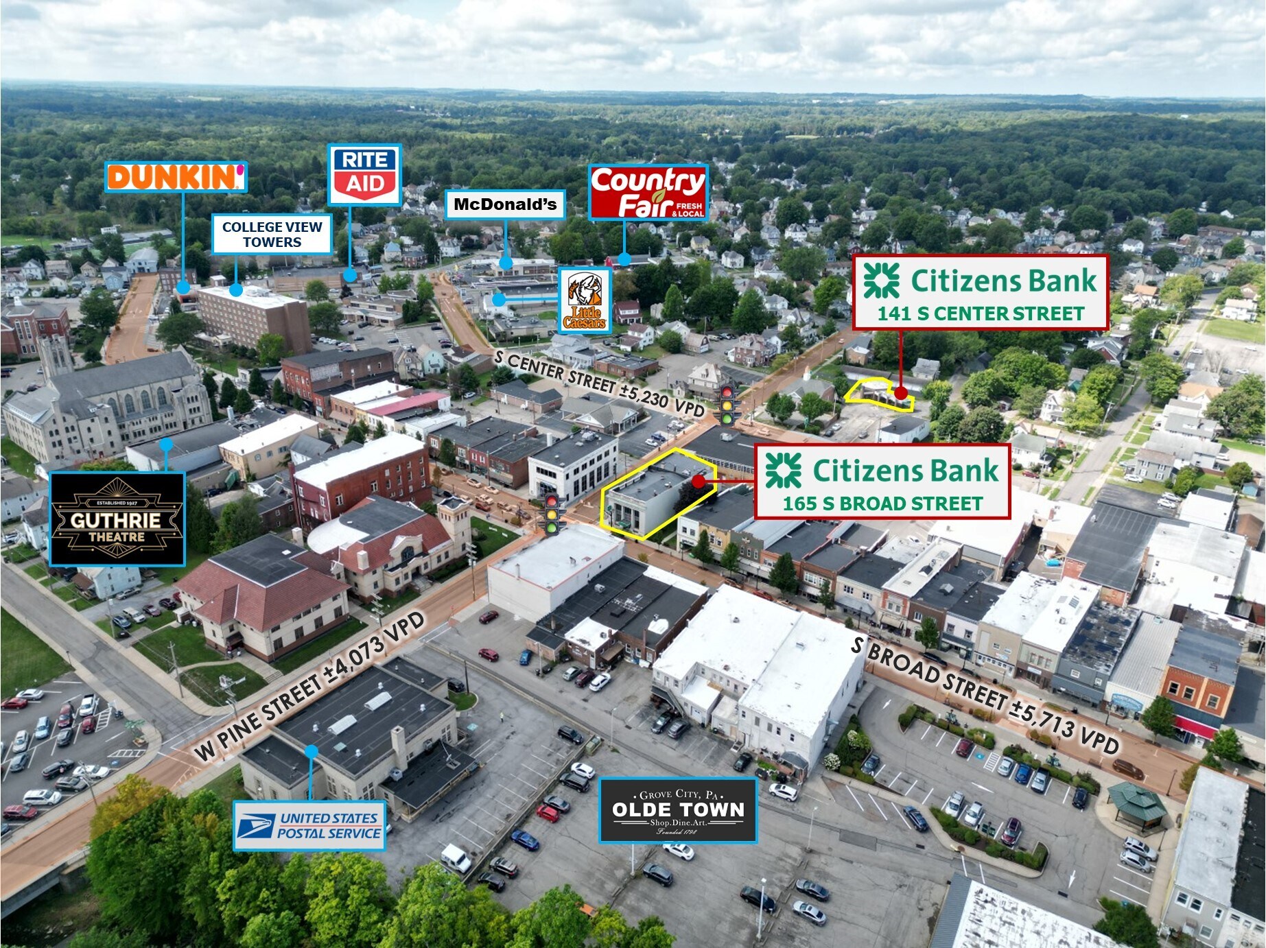 165 S Broad St, Grove City, PA for sale Building Photo- Image 1 of 1