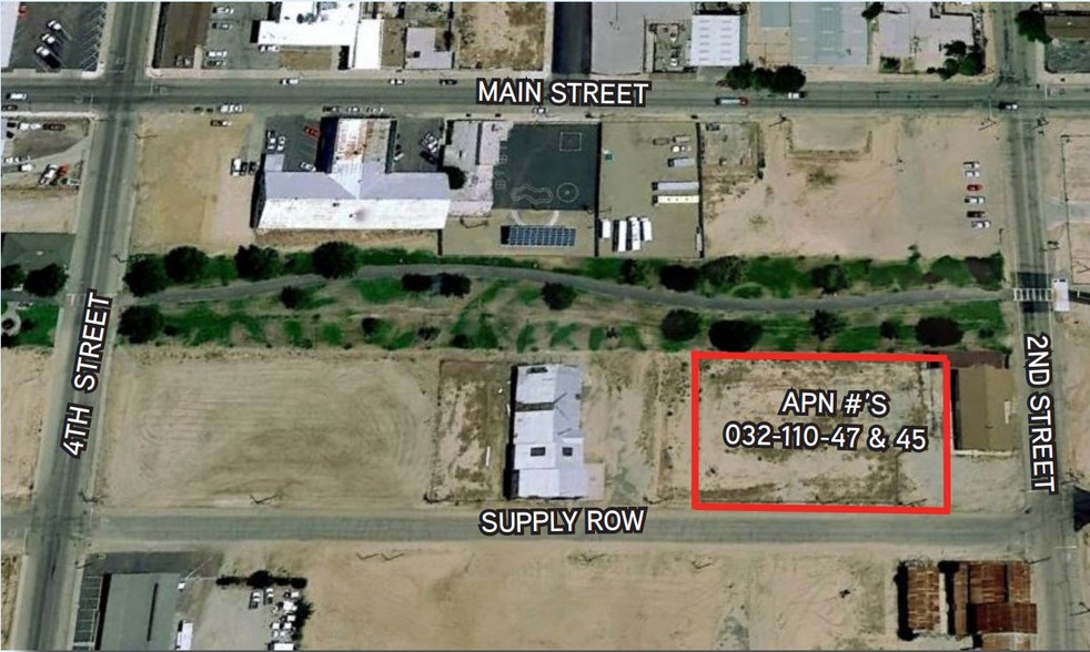 Supply Row & 2nd Street, Taft, CA for sale - Aerial - Image 2 of 2