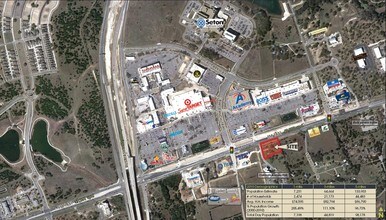 1500 E Whitestone Blvd, Cedar Park, TX - AERIAL  map view