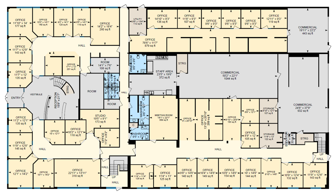 10457 184 St NW, Edmonton, AB for lease Floor Plan- Image 1 of 7