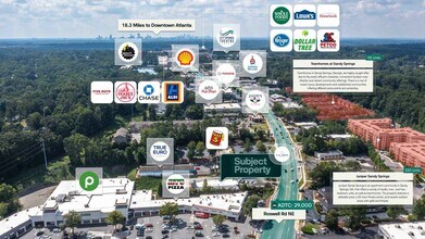 6585 NE Roswell Rd, Atlanta, GA - AERIAL  map view