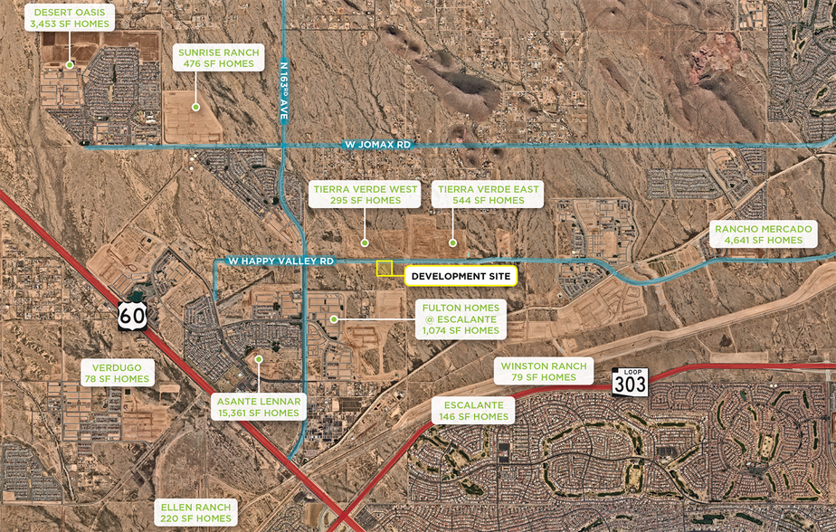 Happy Valley Rd, Surprise, AZ for sale - Aerial - Image 1 of 3