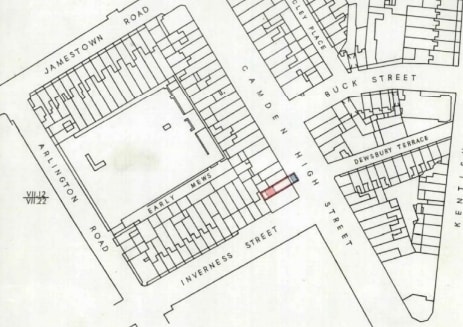 223 Camden High St, London for sale Site Plan- Image 1 of 1
