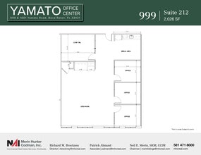 999-1001 W Yamato Rd, Boca Raton, FL for lease Floor Plan- Image 1 of 2