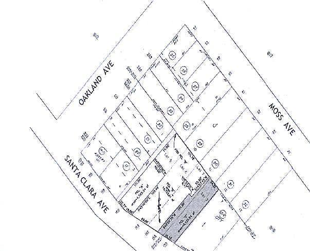 168-170 Santa Clara Ave, Oakland, CA for lease - Plat Map - Image 3 of 4