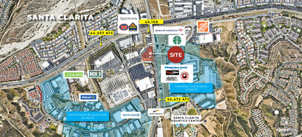 26000 Golden Valley Rd, Santa Clarita, CA - aerial  map view