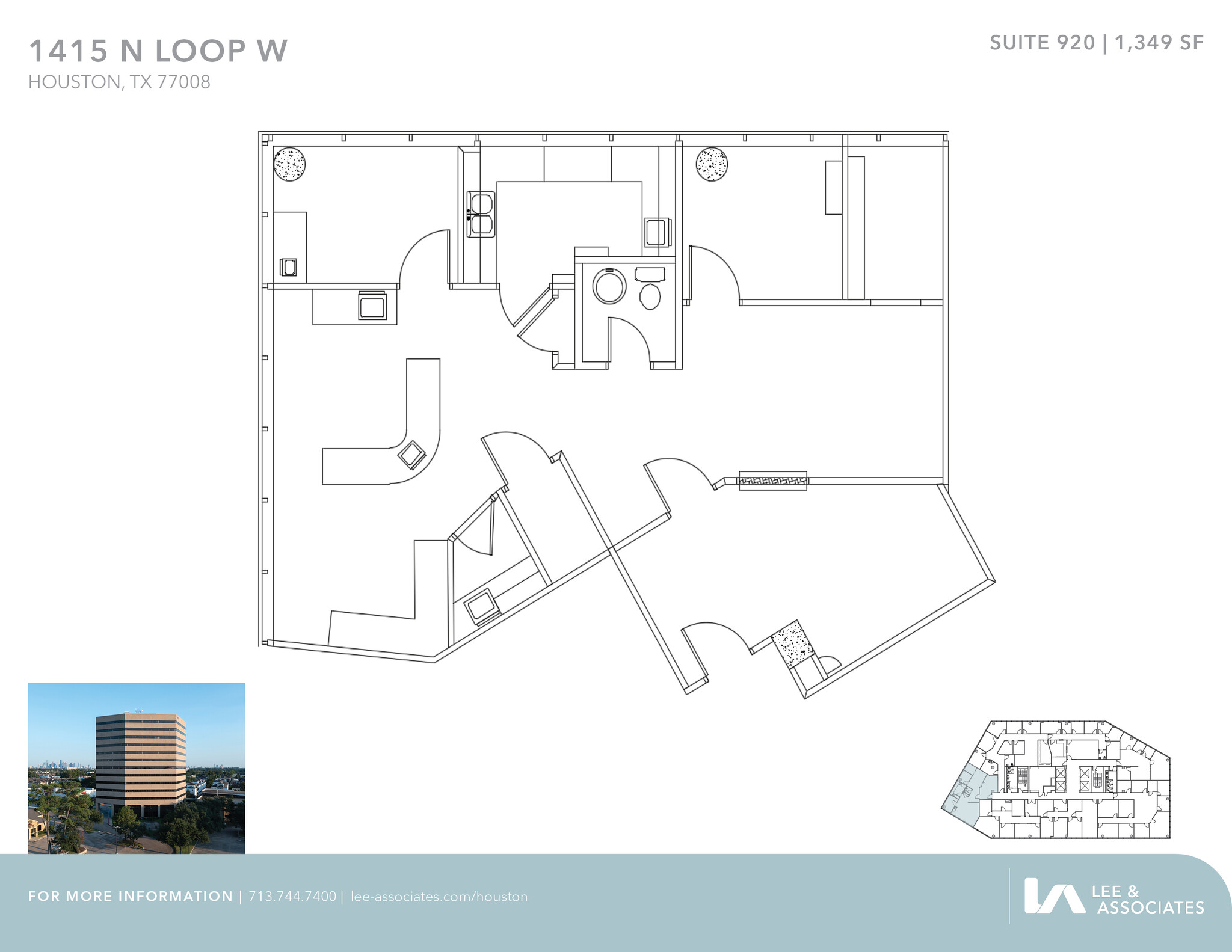 1415 North Loop W, Houston, TX for lease Floor Plan- Image 1 of 1