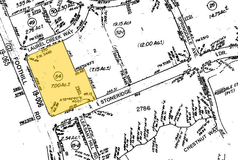 7901 Stoneridge Dr, Pleasanton, CA for lease - Plat Map - Image 2 of 6