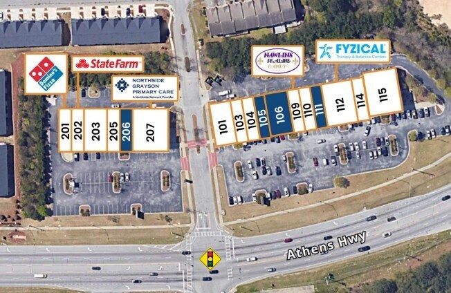 1132-1142 Athens Hwy, Grayson, GA for lease Site Plan- Image 1 of 2