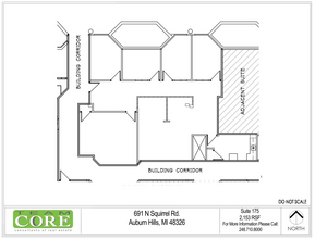 691 N Squirrel Rd, Auburn Hills, MI for lease Floor Plan- Image 1 of 1