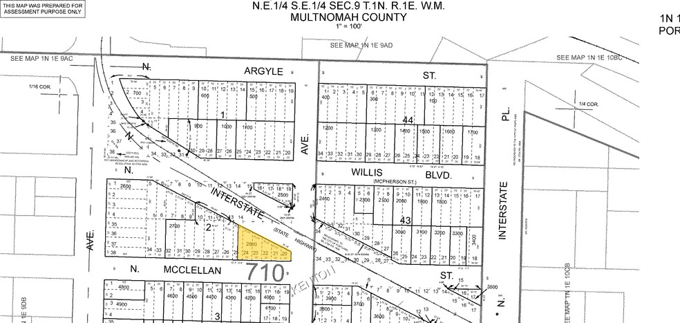 8355 N Interstate Ave, Portland, OR for sale - Plat Map - Image 2 of 13