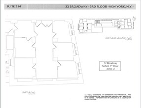 32 Broadway, New York, NY for lease Floor Plan- Image 1 of 1