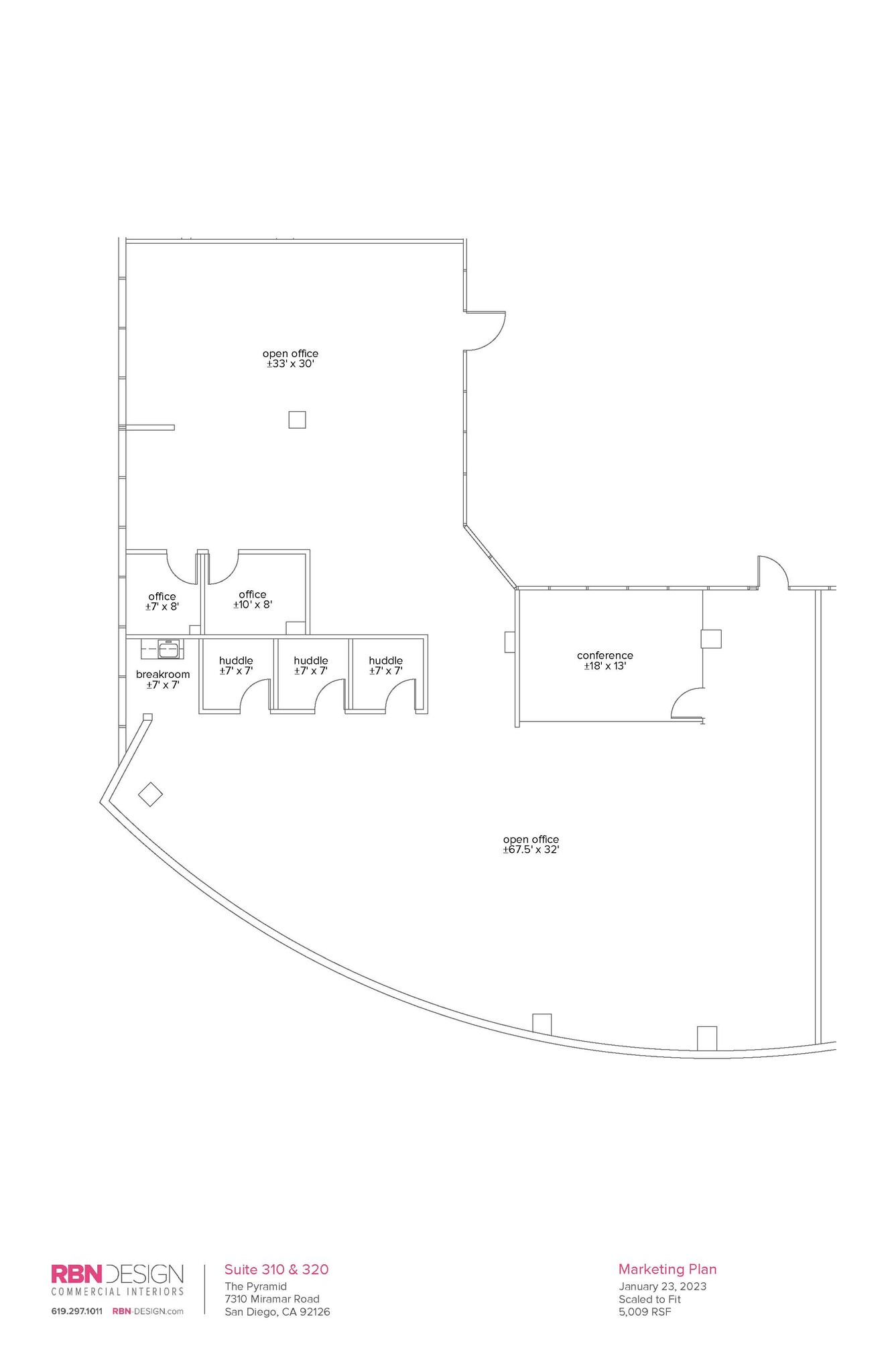 7310 Miramar Rd, San Diego, CA for lease Floor Plan- Image 1 of 1