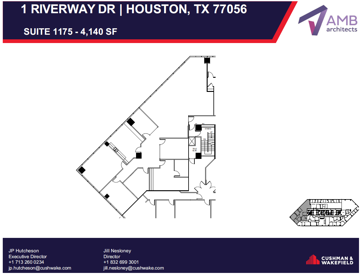 1 Riverway, Houston, TX for lease Floor Plan- Image 1 of 1