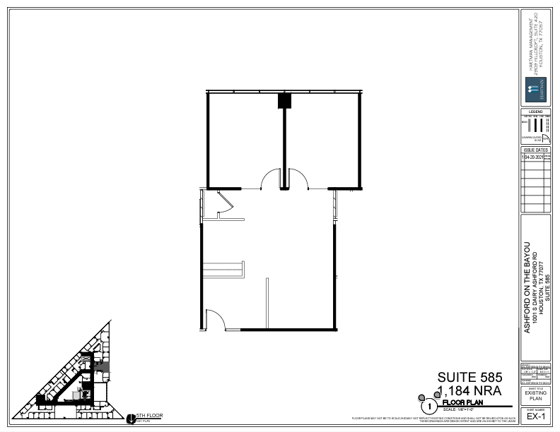 1001 S Dairy Ashford Rd, Houston, TX for lease Floor Plan- Image 1 of 1