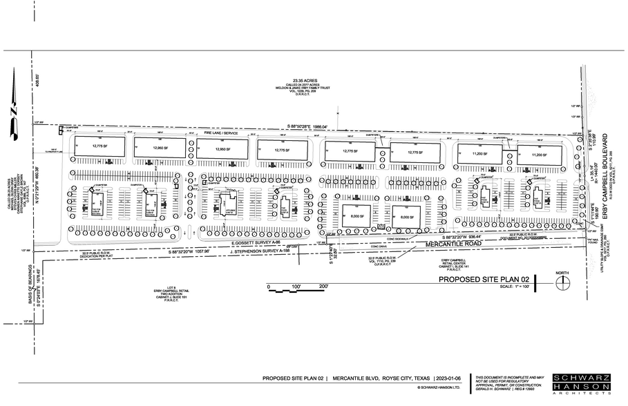 Erby Campbell Blvd. & Mercantile Rd. NW Corner, Royse City, TX for lease - Building Photo - Image 2 of 2