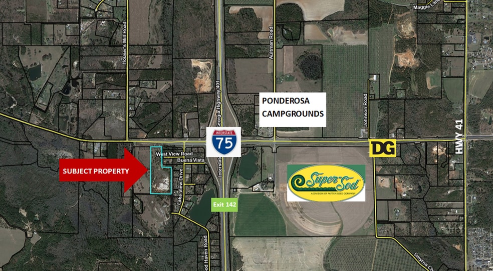 13216 SR 96, Fort Valley, GA for sale - Aerial - Image 2 of 3