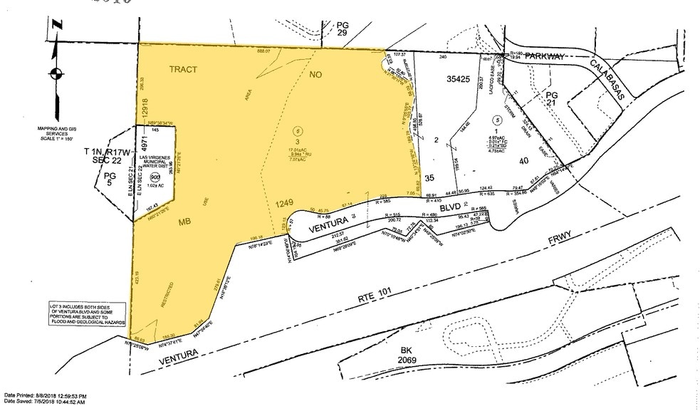 24151 Ventura Blvd, Calabasas, CA for lease - Plat Map - Image 2 of 19