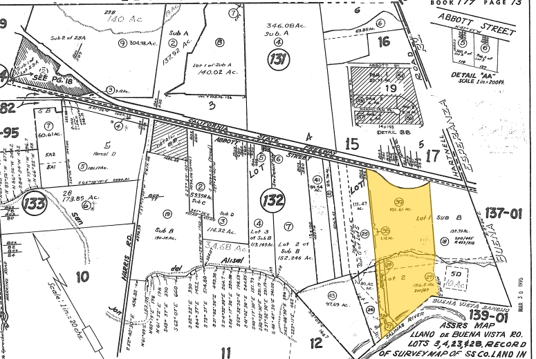 340 El Camino Real South, Salinas, CA for lease - Plat Map - Image 2 of 7