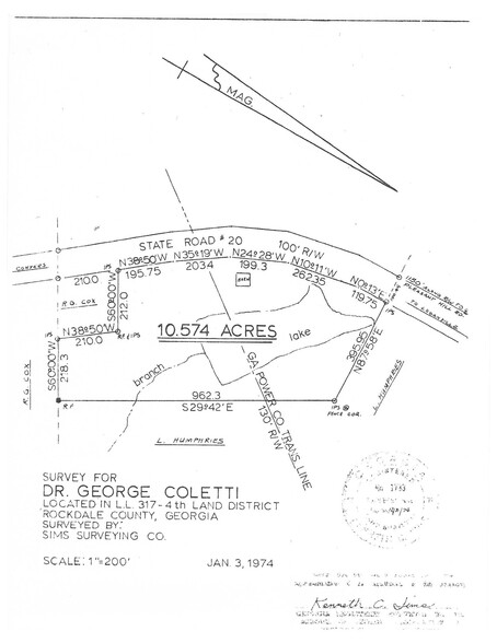 4955 Highway 20 NE, Conyers, GA for sale - Plat Map - Image 3 of 3