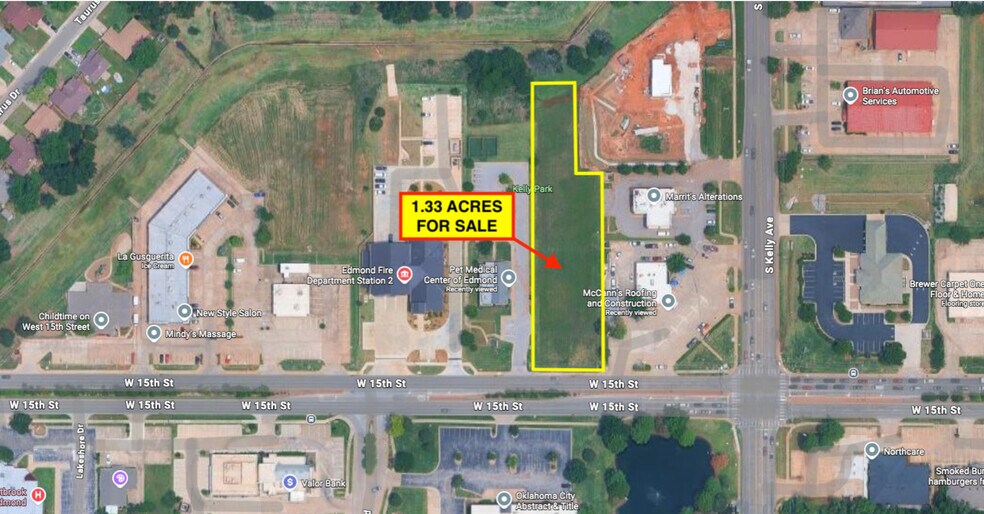 W 15th St & S Kelly Ave, Edmond, OK for sale - Building Photo - Image 1 of 2