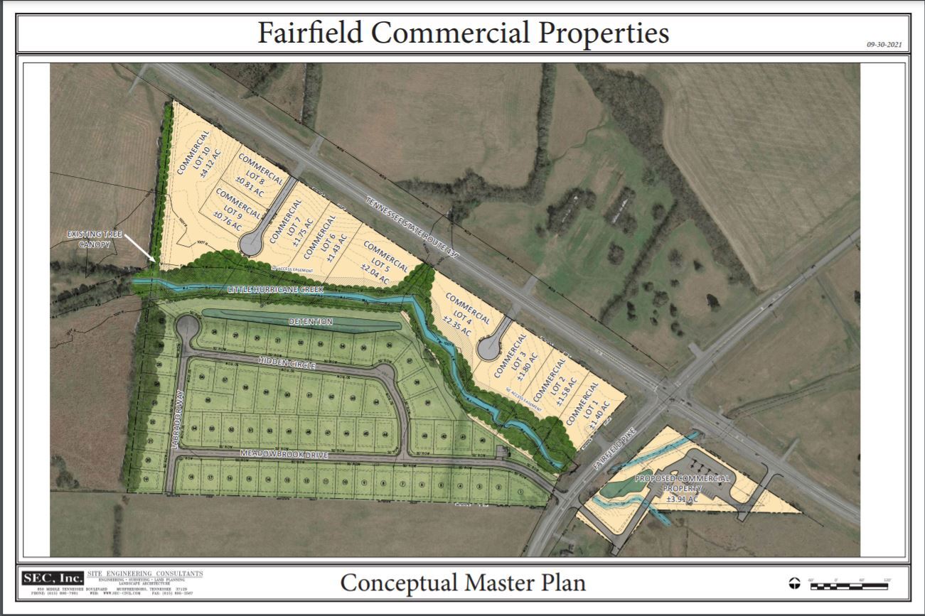 Hwy 437 and Fairfield Pike, Shelbyville, TN for sale Site Plan- Image 1 of 9