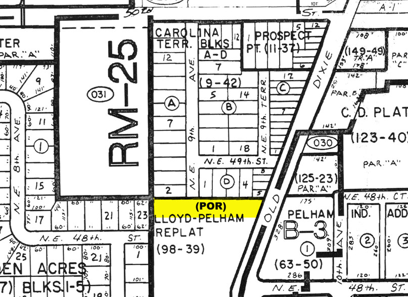 4801-4837 N Dixie Hwy, Fort Lauderdale, FL for lease - Plat Map - Image 2 of 12