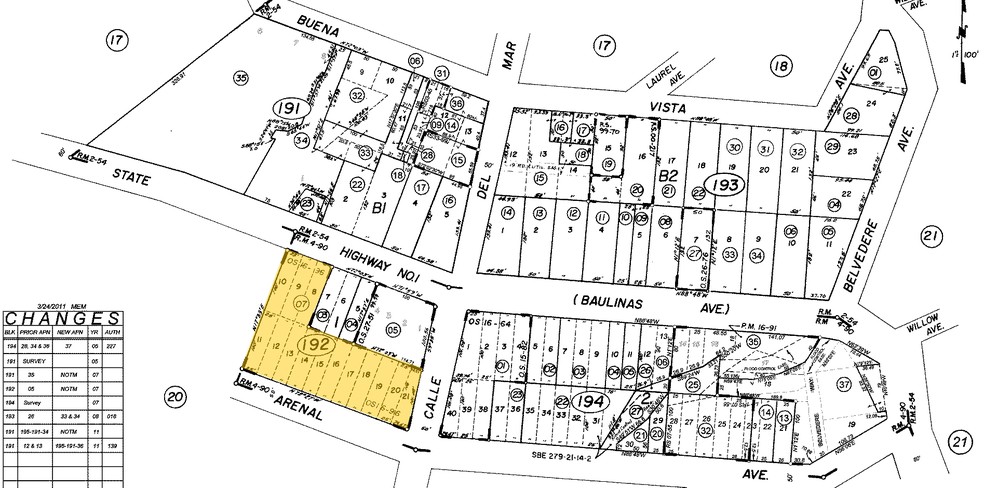 15 Calle del Mar, Stinson Beach, CA for sale - Plat Map - Image 2 of 2