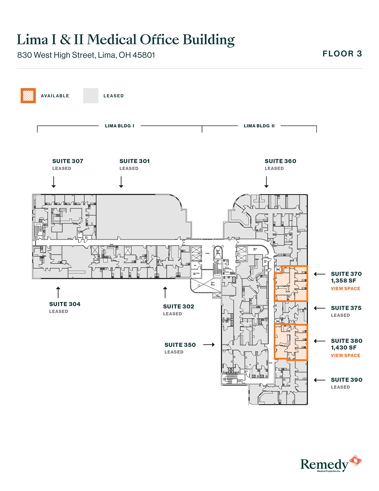 830 W High St, Lima, OH for lease Floor Plan- Image 1 of 5