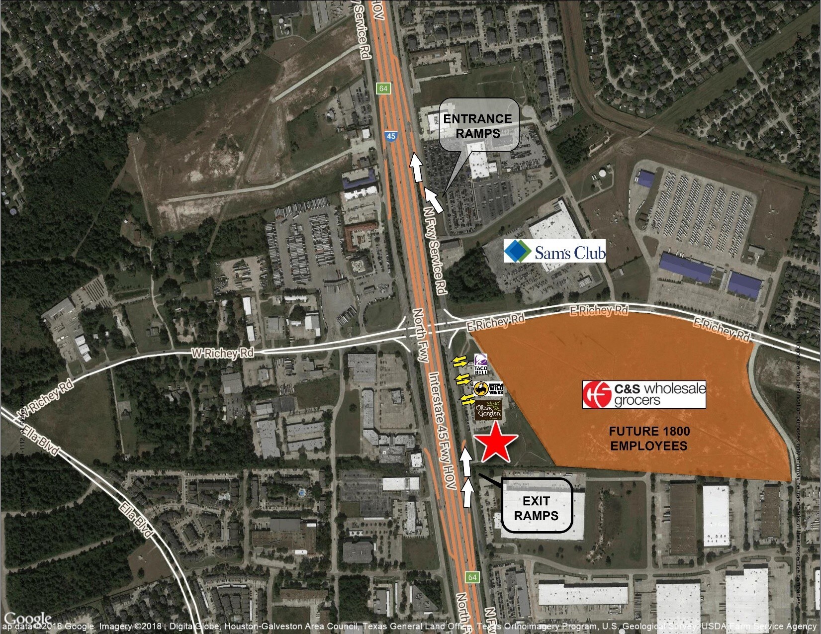 15710 N Freeway Service Rd, Houston, TX for sale Aerial- Image 1 of 1