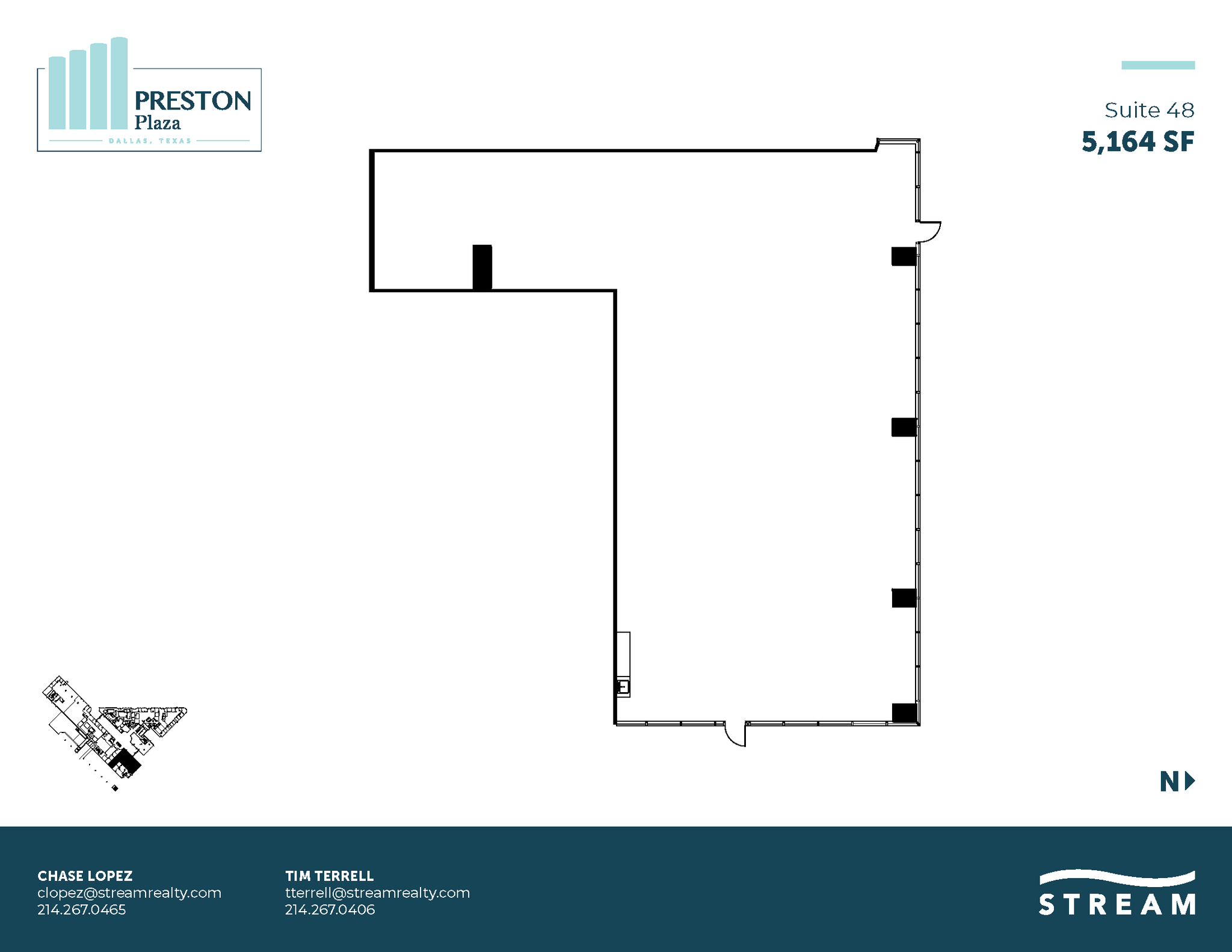 17950 Preston Rd, Dallas, TX for lease Floor Plan- Image 1 of 4