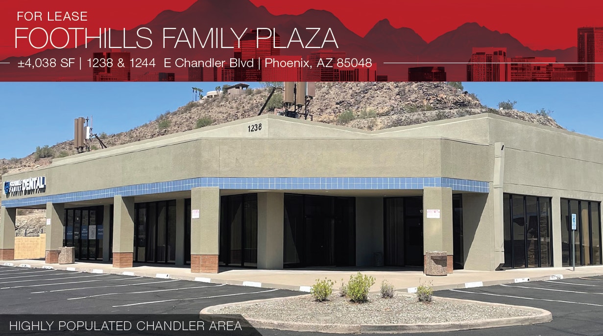 1238-1244 E Chandler Blvd, Phoenix, AZ for lease Building Photo- Image 1 of 4